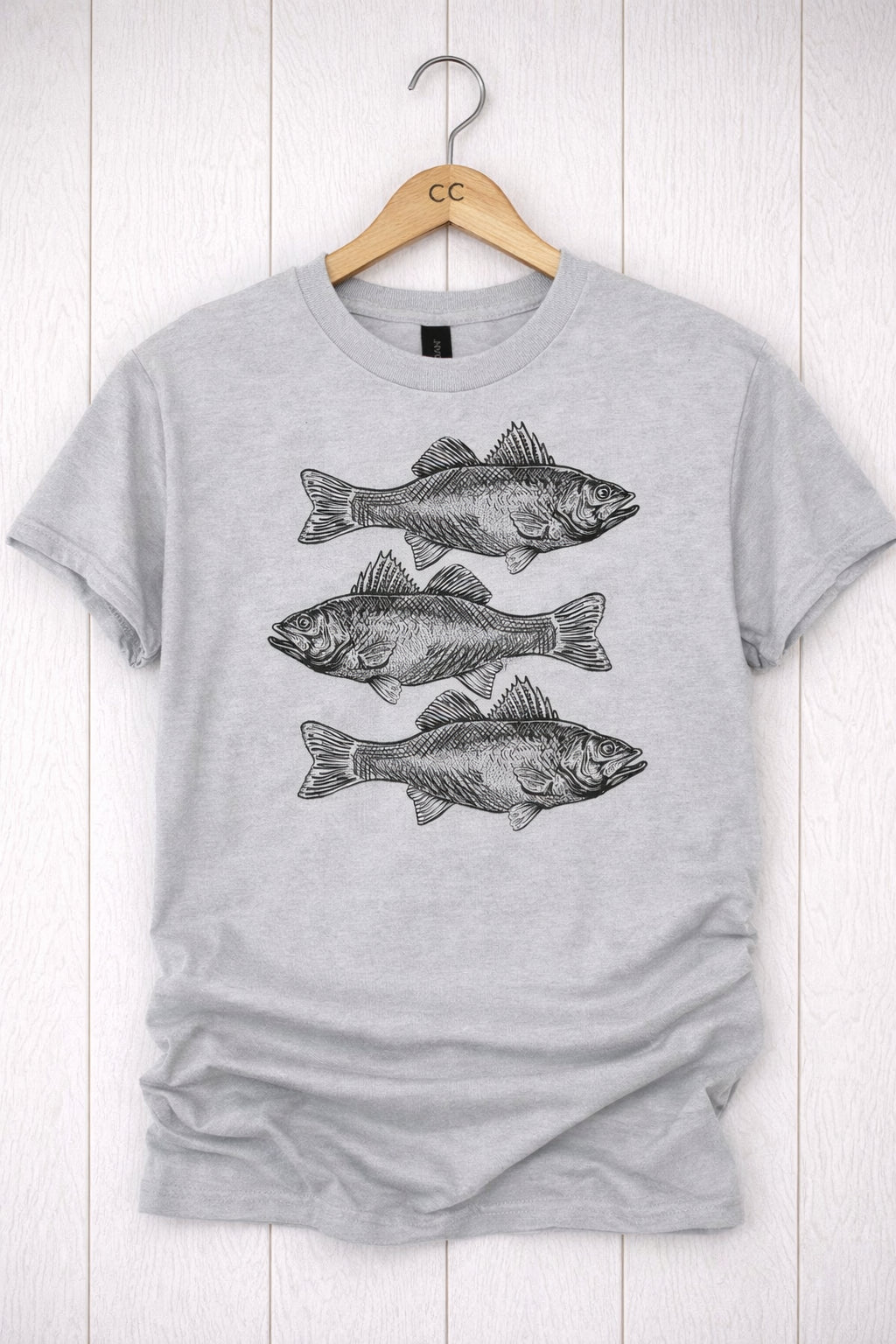 Vintage Bass Fish Graphic Tee