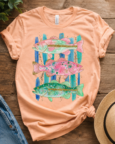 Watercolor Fish Graphic Tee