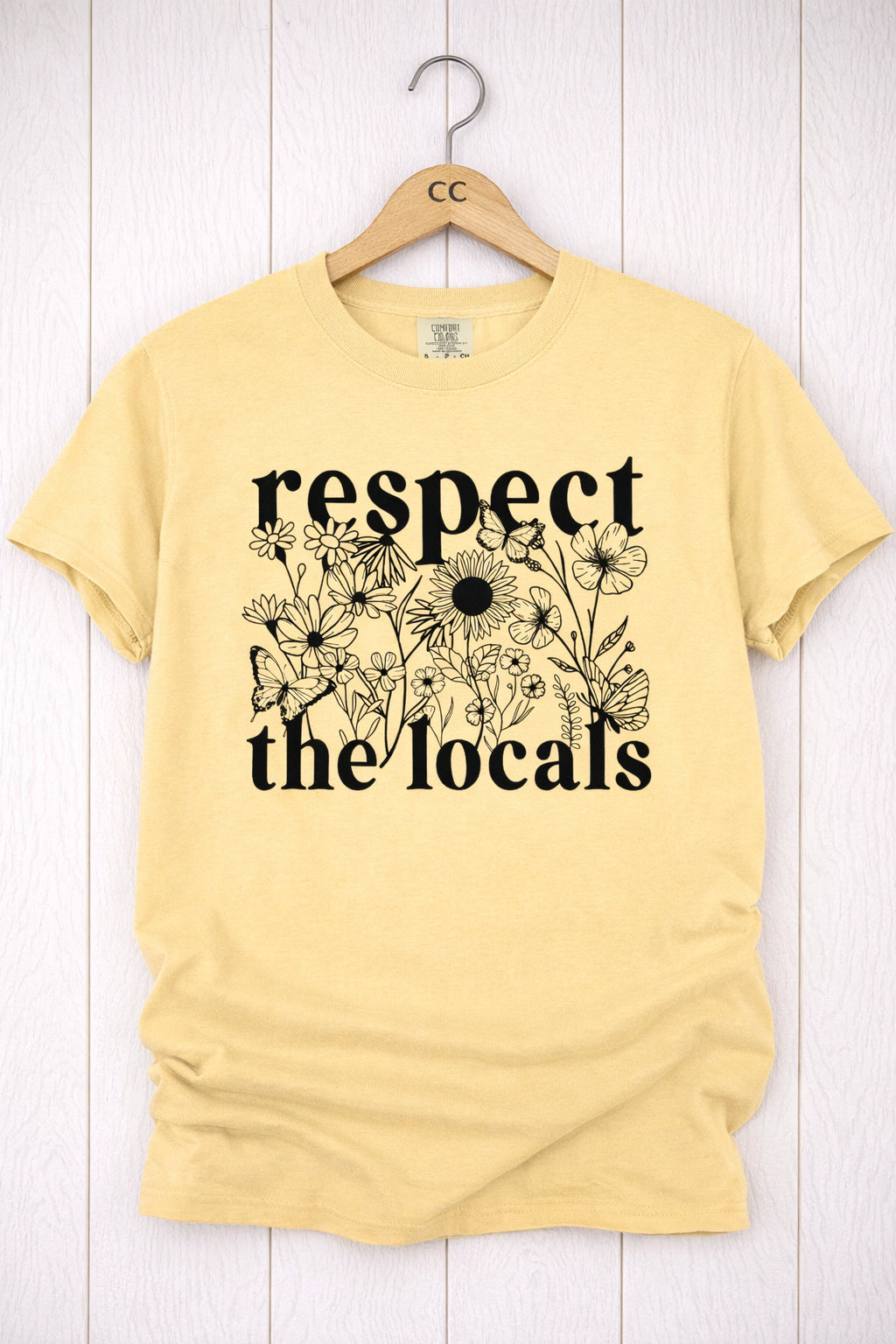Respect the Locals Wildflower Butterfly Tee